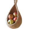Woven Storage Basket Simulated Rattan Hanging Basket New Fruit Vegetable Basket  Home Decoration