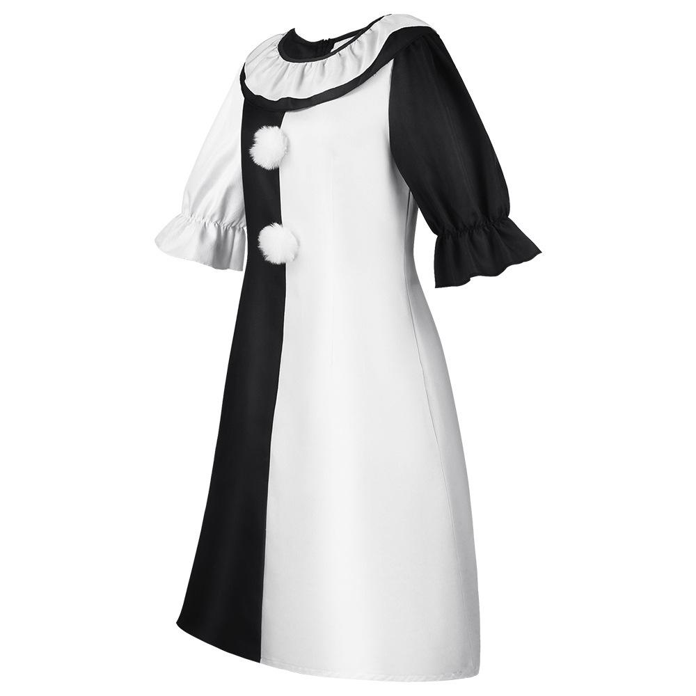 Детский косплей клоуна Взрослый Мужской Женский Платье для вечеринки ужасов Шляпа Маска Клоуны-убийцы Комбинезон Хэллоуин Рождество