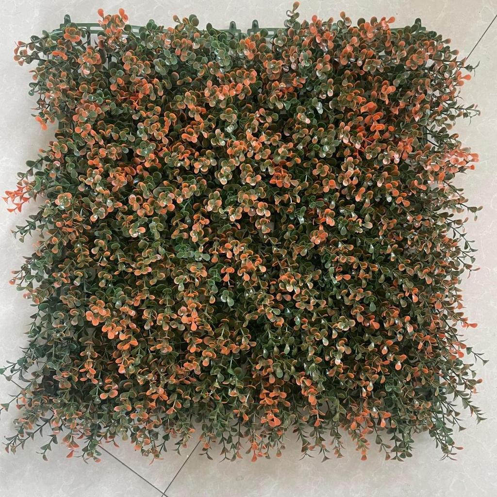 50×50cm Artificial Green Plant Wall - Plastic Vertical Garden, Fake Flower Wall, Synthetic Turf Background