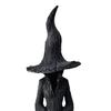 Halloween Tree Root Witch Statue Spooky Black Witch Figurine Resin Sculpture Home Office Holiday Party Decoration Ornament