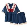 Summer New Princess Navy Style Pajamas Homewear Set for Girls Short-Sleeved Princess Sweet Cute Students Cartoon Ladies Homewear