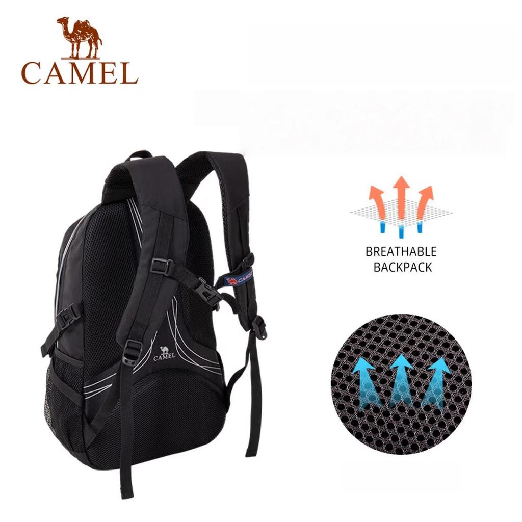 CAMEL Outdoor Waterproof Backpack, Mountaineering, Large Capacity, Hiking Backpack, Navy Blue