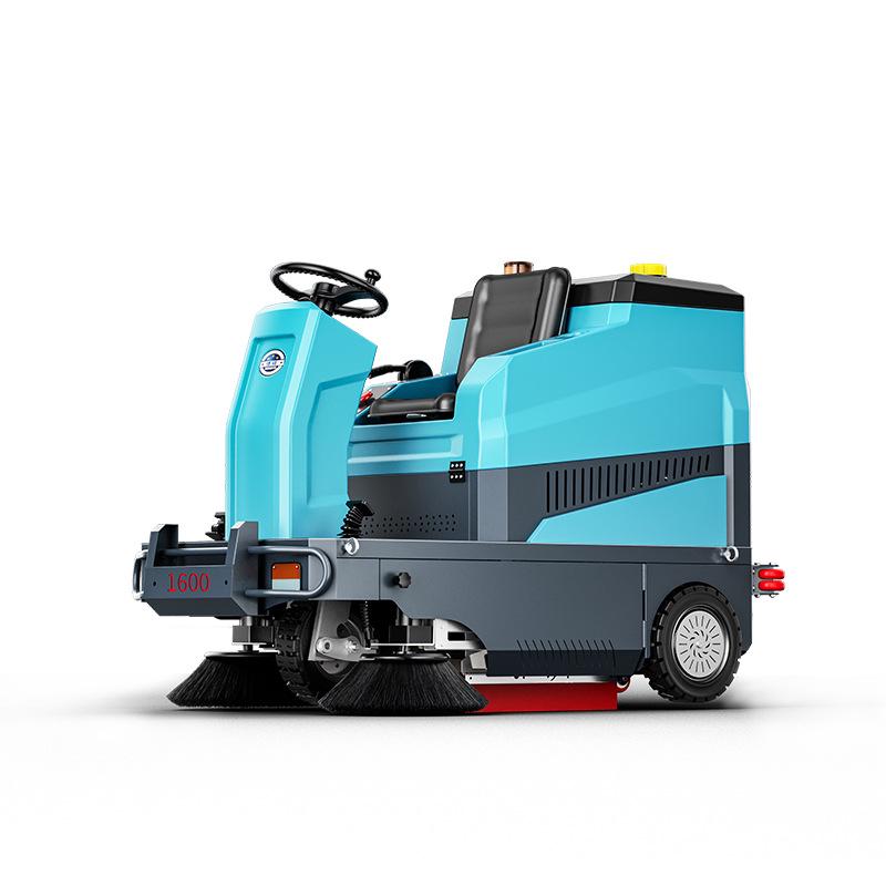 Bosuo 1600 Electric Ride-on Sweeper with Integrated Suction