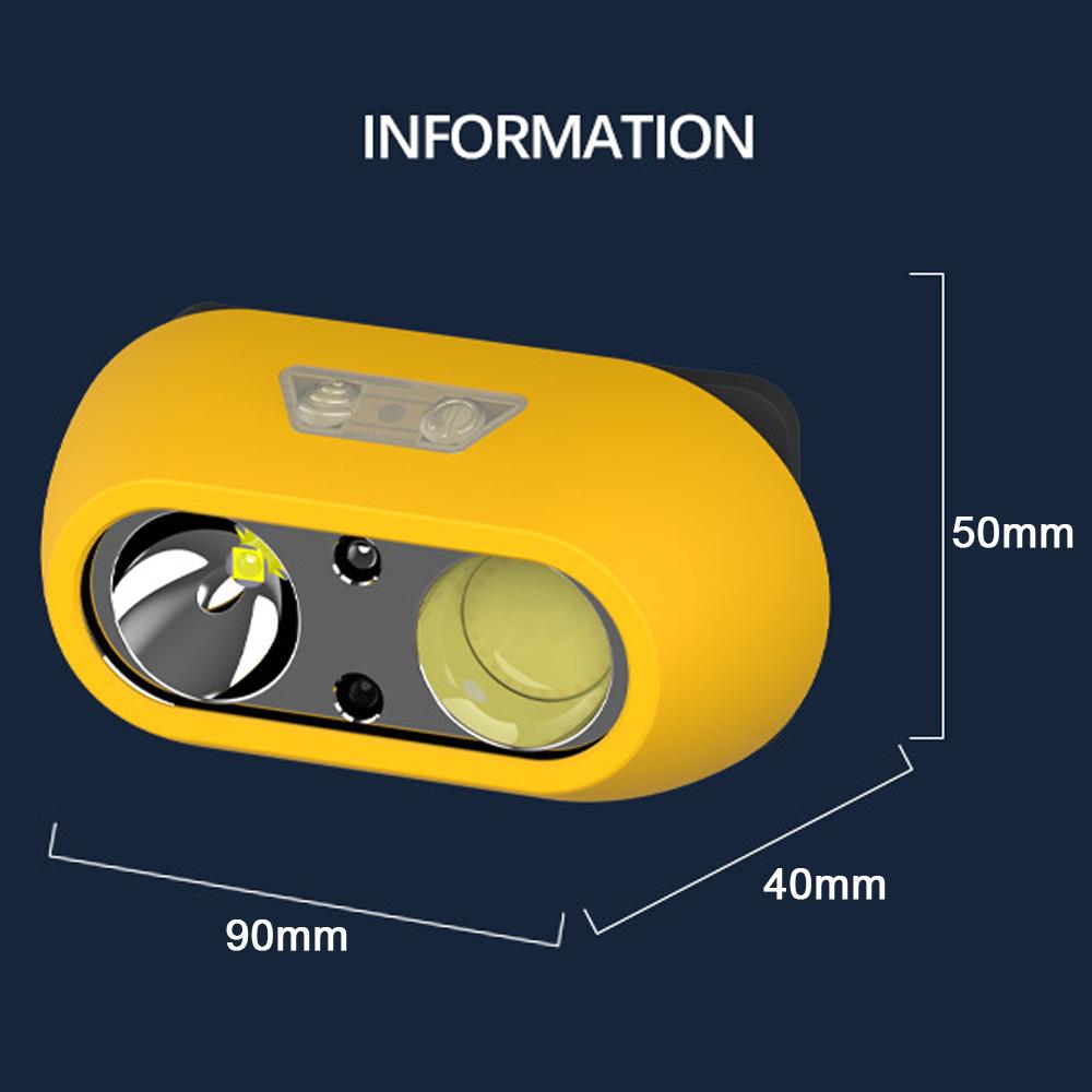 Легкий налобный фонарь, многорежимный налобный фонарь для кемпинга, рыбалки, водонепроницаемый налобный фонарь USB