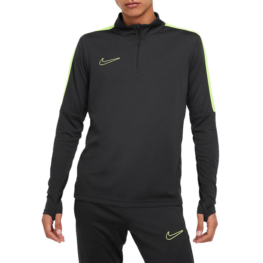 Nike Dri-Fit Casual Comfortable Stand Collar Moisture-Wicking Long Sleeve T-Shirt Men Tops Black DX4301-061