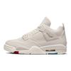 Женские кроссовки Air Jordan 4 Retro Blank Canvas Кремовый Парус Цементно-серый DQ4909-100