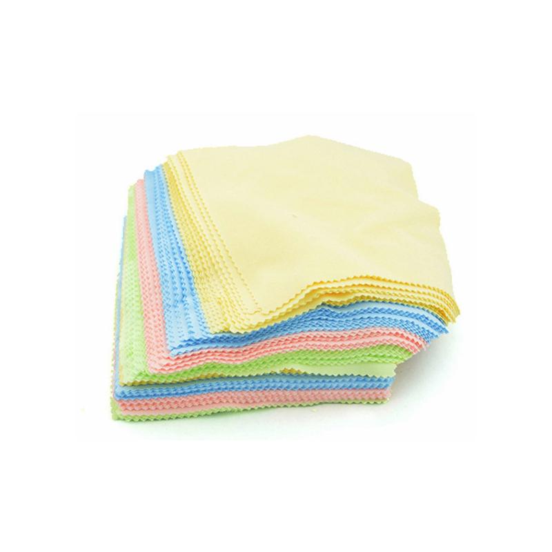 Glasses Random Color Sunglasses Oversized Wiping Cloth Mirrored Promotional Flat Cotton 13cm*13cm Metal Lens High Quality