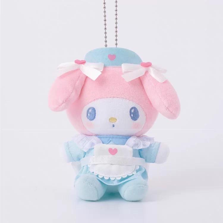Плюшевый брелок Kuromi, My Melody, Cogimyun, Hello Kitty, ангел, серия 'Медсестры', KThingS, подвеска на сумку, мягкая игрушка, подарки на день рождения