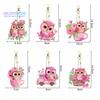 1 комплект брелок для ключей с алмазной росписью, двухсторонний дизайн, изысканный милый мультяшный брелок для украшения дома