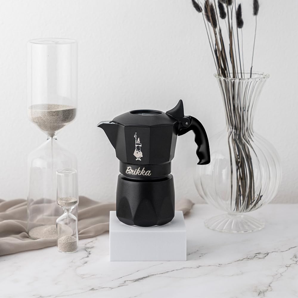 Ограниченная версия BIALETTI Brikka Black 2 Cup Direct Fire Type Maker Espresso Maker [цвет Япония] (Кофе Маккинетта)