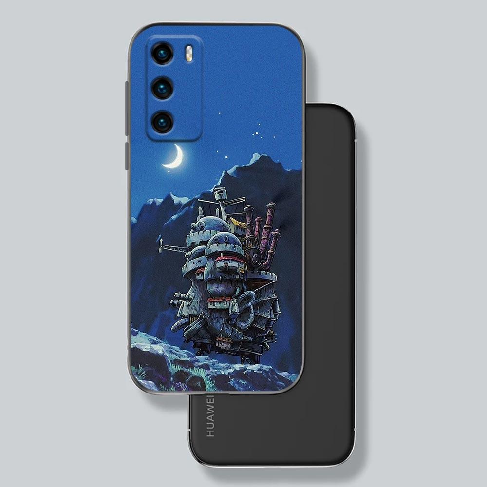 Чехол для телефона Huawei P30 P40 P20 Lite P50 Pro P Smart Z 2019 2020, чехлы Fundas Cover Миядзаки Хаяо аниме «Ходячий замок Хаула»