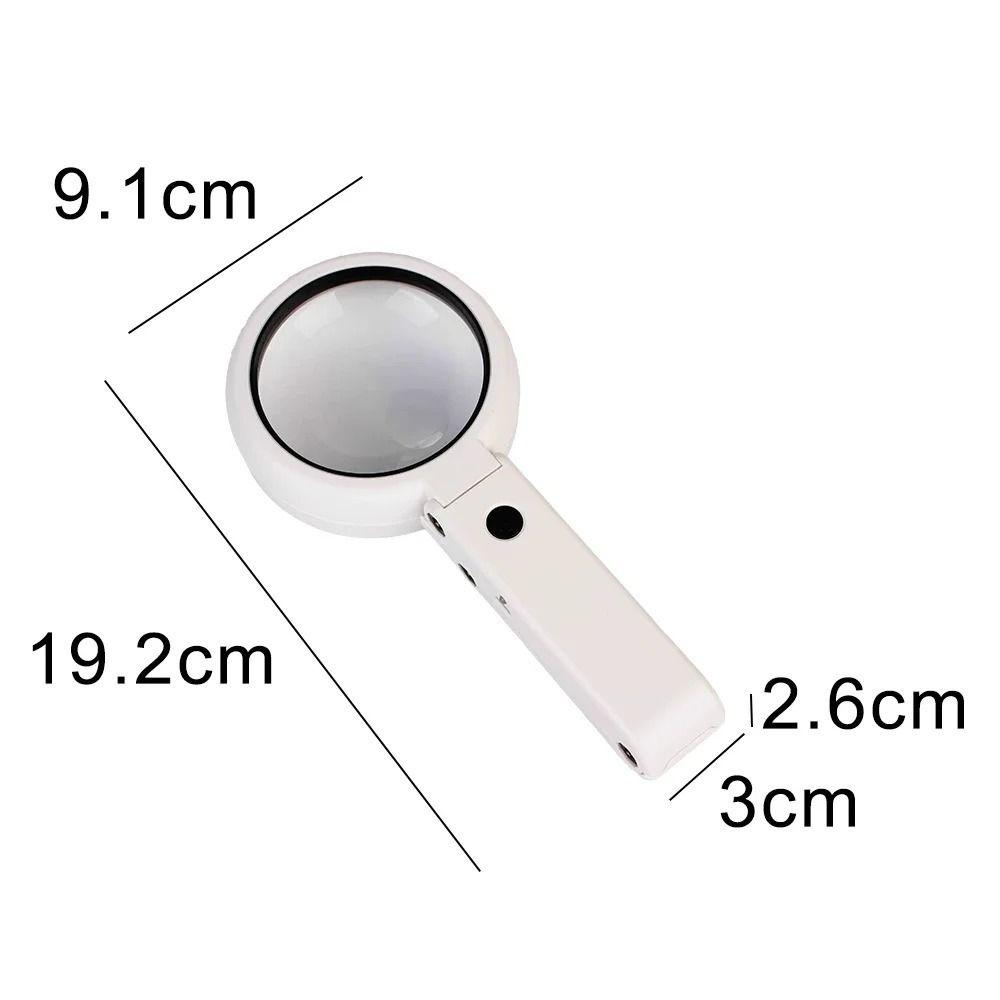 11x Magnification Magnifying Glass 8 LED Light Hand-held Jewelry Magnifying Glass Multi-purpose Portable Design
