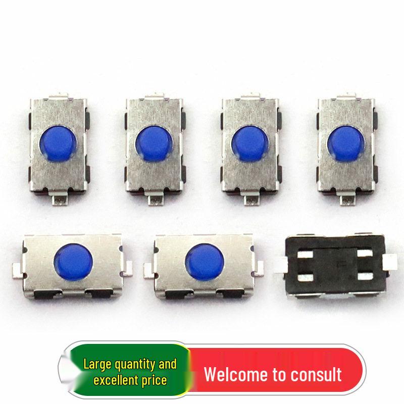Normally Closed Surface Mount Soft Rubber Button 4x6x2.5mm Tactile Micro Switch, 2 pcs