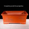 Large Red Horse Trough Purple Clay Orchid Pot