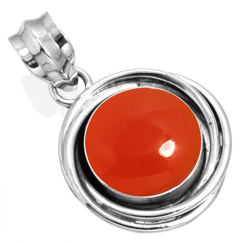 925 Sterling Silver Pendant Women Gemstone Handmade Jewelry Wedding Gift Amber Amethyst Black Onyx Carnelian Garnet Quartz Green Onyx Gold Stone