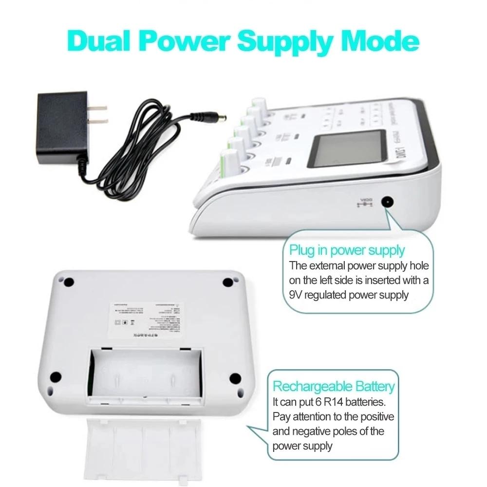 6-канальный аппарат TENS Профессиональный физиотерапевтический электроакупунктурный массажер для тела TENS Акупунктурный электростимулятор EMS-массаж