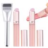 DELUXEFOX Lip Brush Foundation Brush Set Silicone Makeup Brush Lipstick Brush Flat Cosmetic Brush Concealer Brush Gentle On the Skin with Cover Easy