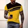 Men's Casual Simple Printed T-Shirt Round Neck Short Sleeve Summer T-Shirt Quick-Drying Comfortable Sports Top
