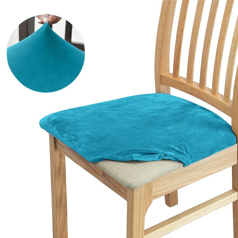 High Stretch Velvet Chair Seat Cover Protector Slipcover For Dining Room Living Room Office Kitchen Banquet Chairs