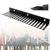 Wall Mountable Cable Hanger 14/19 Slots Metal Cable Holder Black Cord Rack Organizer Width from 5.5 To 9.5mm for Cord Management Studio Storage