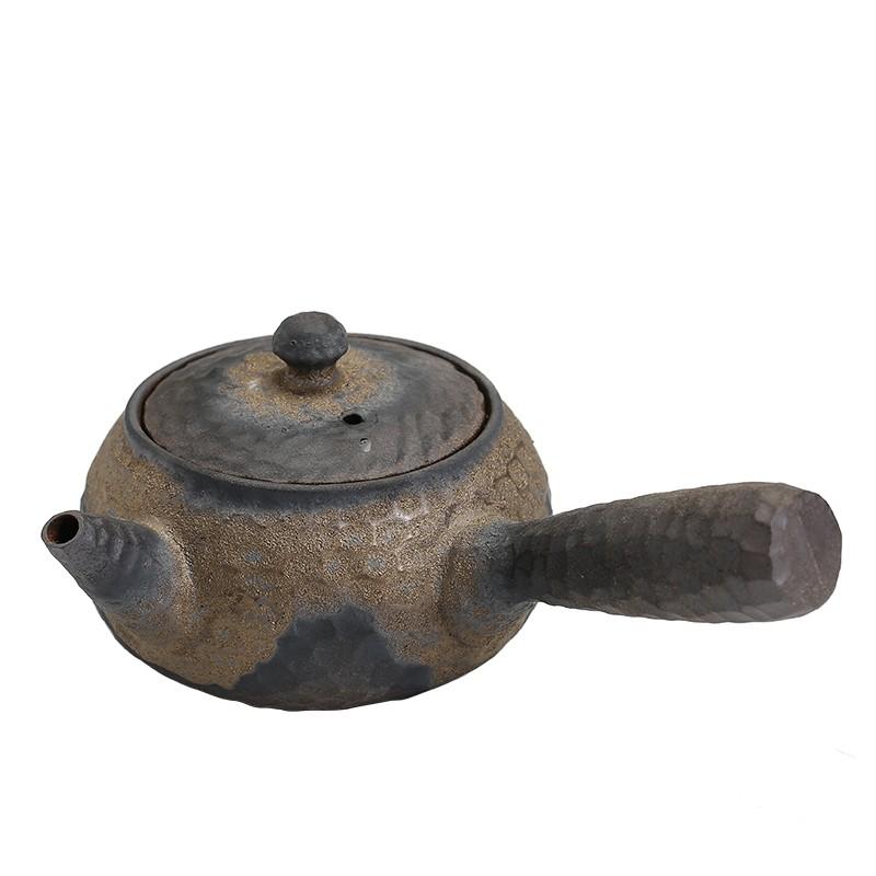 200ml Coarse Pottery Teapot Warm Tea Vintage Ceramic Boiling Teapot Kung Fu Tea Set