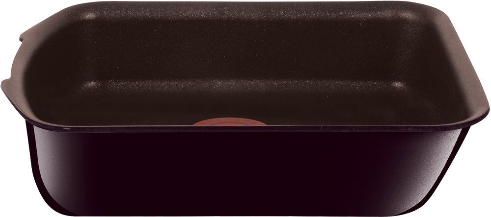 Сковорода Tefal Tamagoyaki для газового огня, покрытие Neo Mahogany Premier Egg L63118 со съемной ручкой, совместимая с ``Ingenio Roaster''