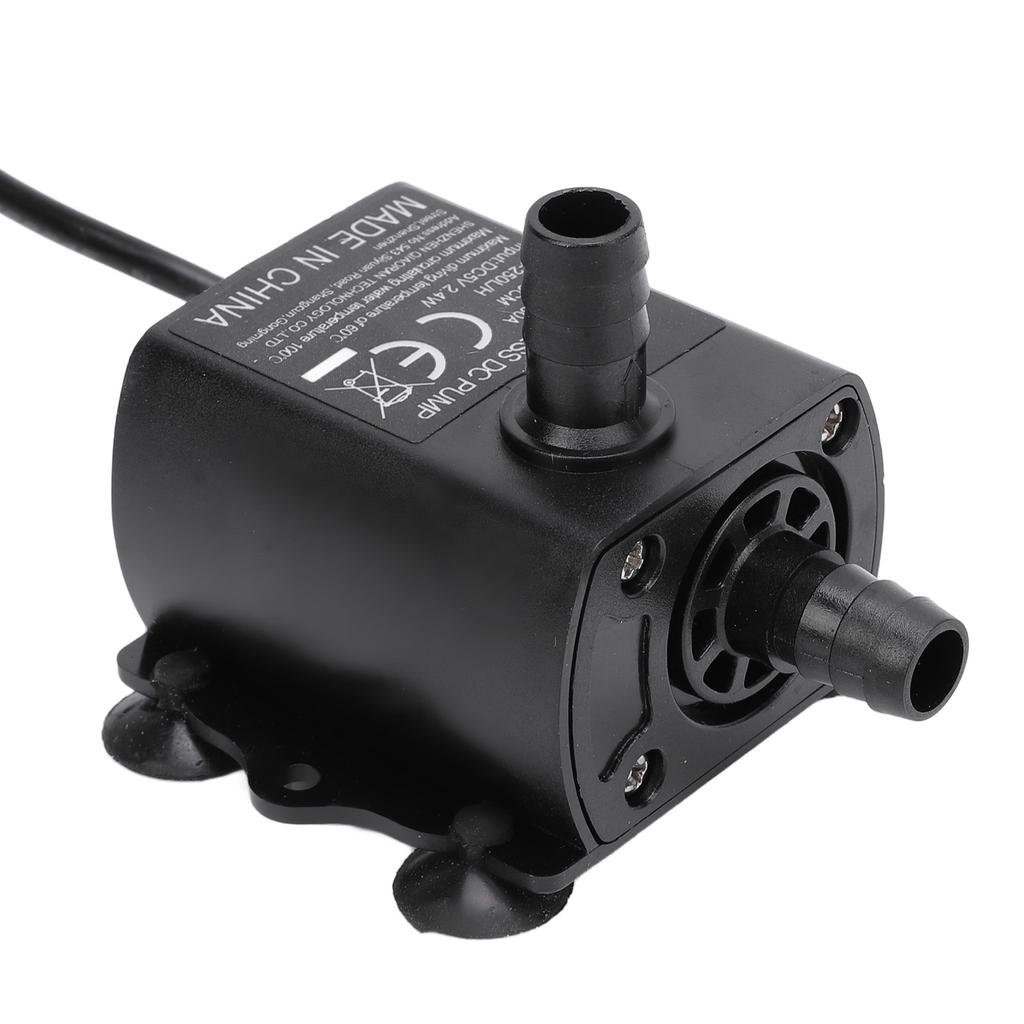 Small Submersible Water Pump 0?200cm Lift 0?250LPH IP68 Rating DC5V 2.4W USB Water Pump with LED
