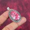 Pink Thulite Gemstone Pendant 925 Sterling Silver Jewelry, Handmade Antique Pendant Jewelry, Gift For Mother