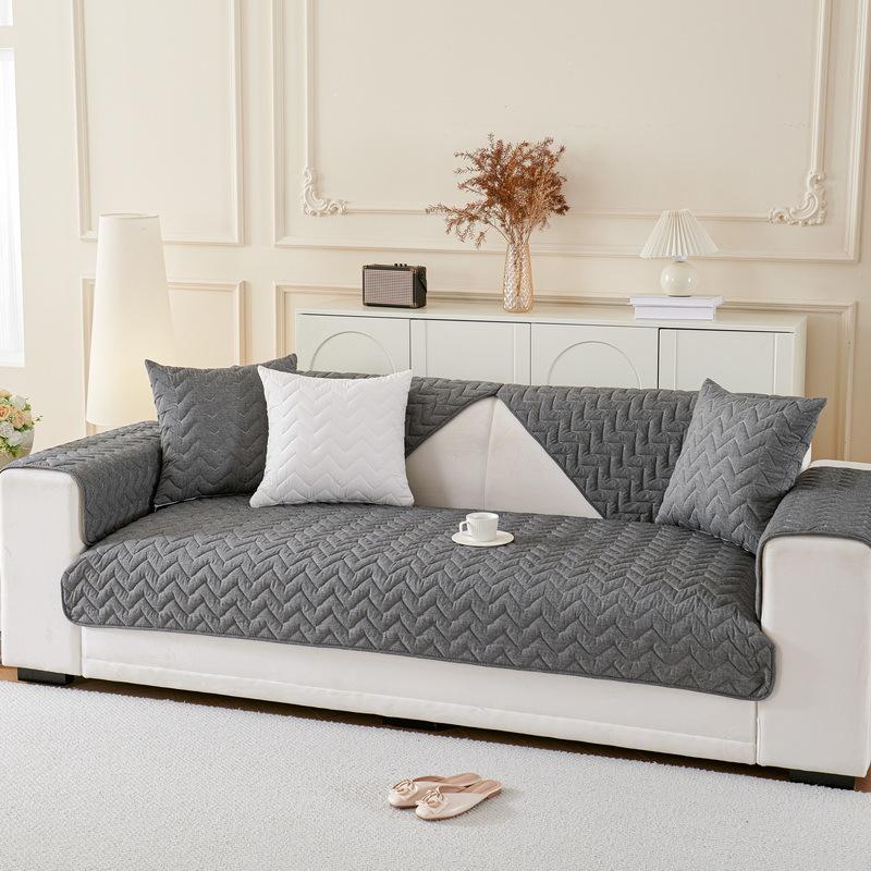 Cotton Sofa Cushion for All Seasons, Non-slip Cushion, Simple Modern New Sofa Cover, Cloth Backrest