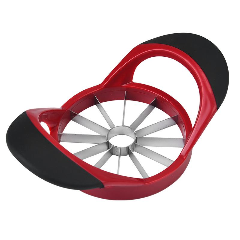 Stainless Steel Cut Apple To Core Slicer Household Large Plastic Handle Press Fruit To Seed Separator Creative Fruit Tools