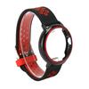 Сменный ремешок для часов Полная защита Регулировка размера Мягкий силиконовый ремешок для смарт-часов для Pixel Watch Черный Красный