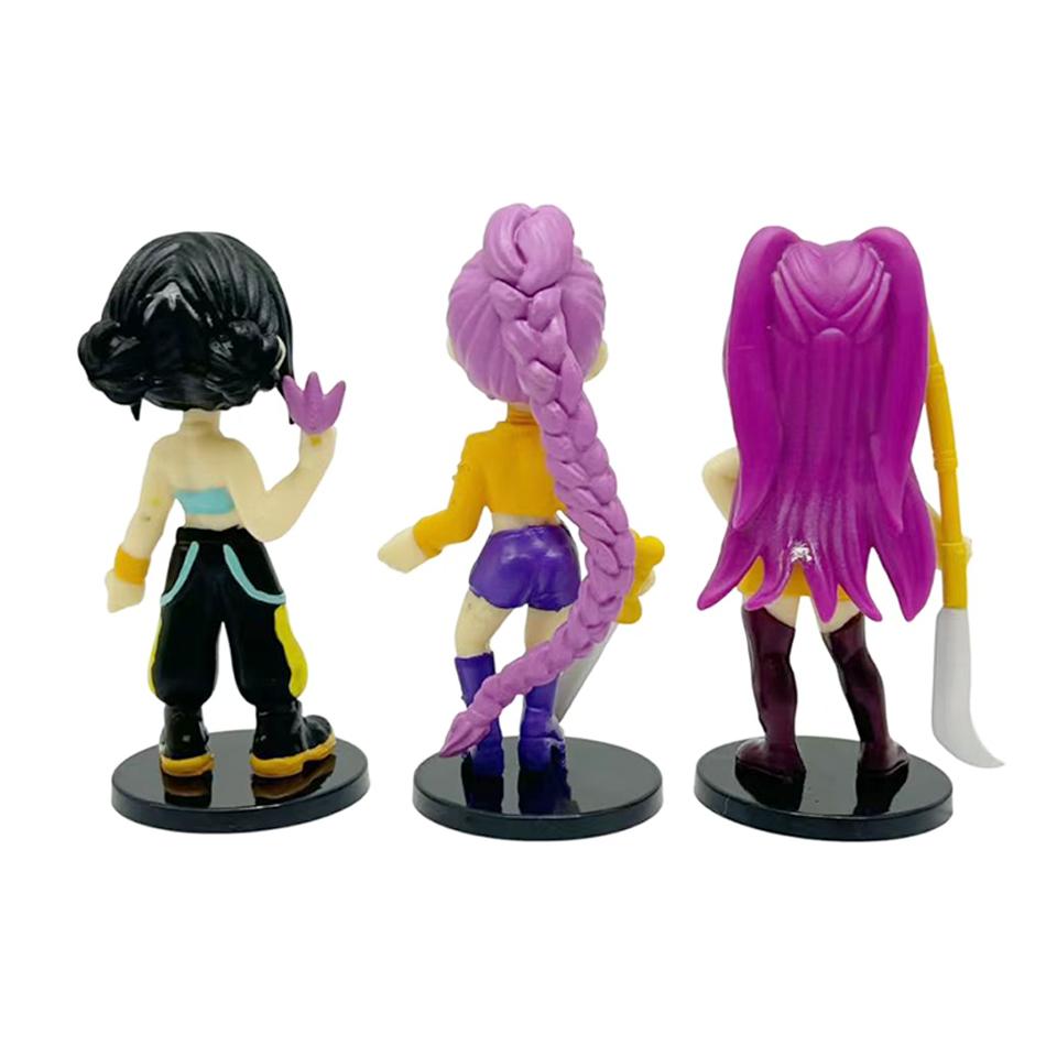 K-pop Охотники на демонов 6 шт. Фигурка-персонаж Q-версии ПВХ-игрушка Derpys Rumi Mira Zoey Sussy Фигурка Кукла Для фанатов Подарок Детский подарок