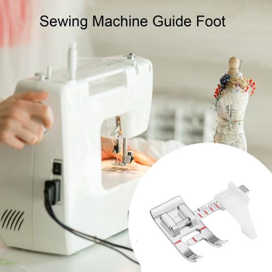 Прижимная лапка для швейной машины с регулируемой направляющей Snap-On из нержавеющей стали для квилтинга и пэчворка, низкая ножка для бытовых швейных машин