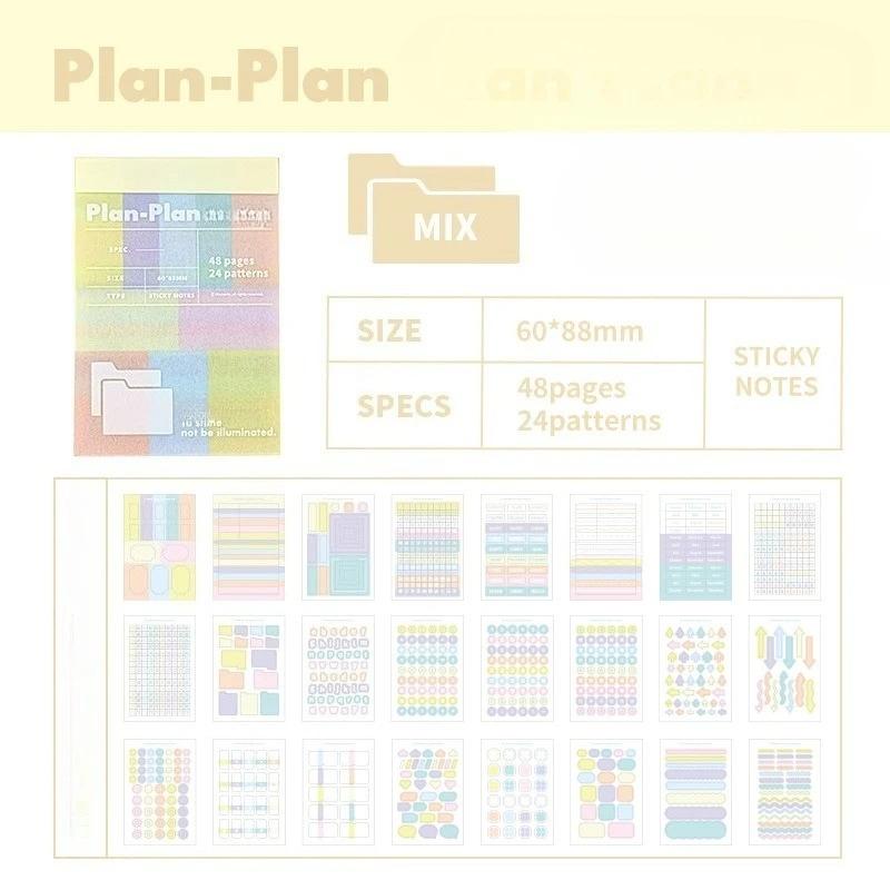 Многофункциональный набор цветных клейких закладок-стикеров для книг и документов, многоразовые маркеры страниц для студентов и офиса