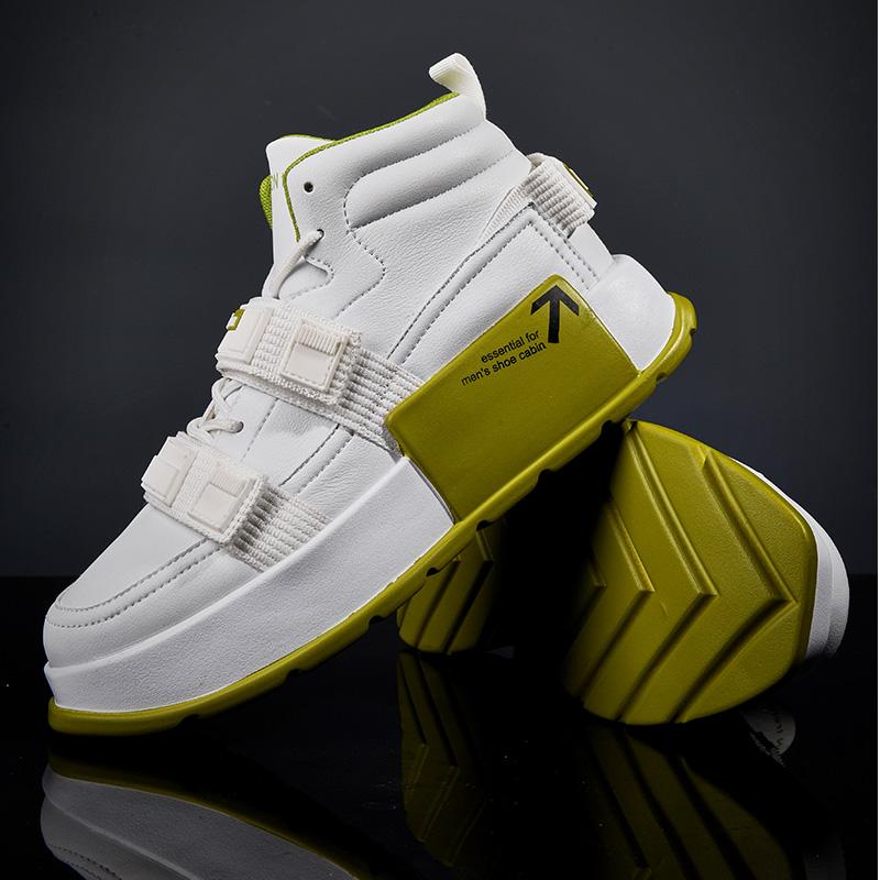 Новые модные брендовые высокие мужские туфли для отдыха на открытом воздухе, повседневные кроссовки для мотоциклистов на толстой подошве, удобная мужская дизайнерская обувь