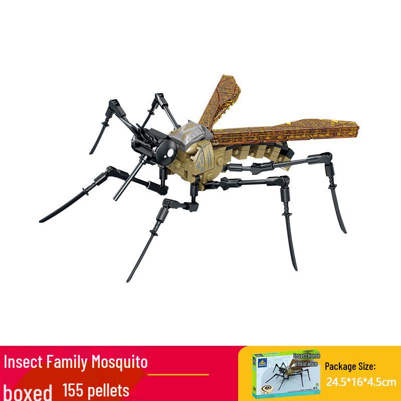 Кай Чжи Совместимая Лего Игрушка Насекомое: Mantis Конструктор для детей, Развивающий пазл с животными в подарок