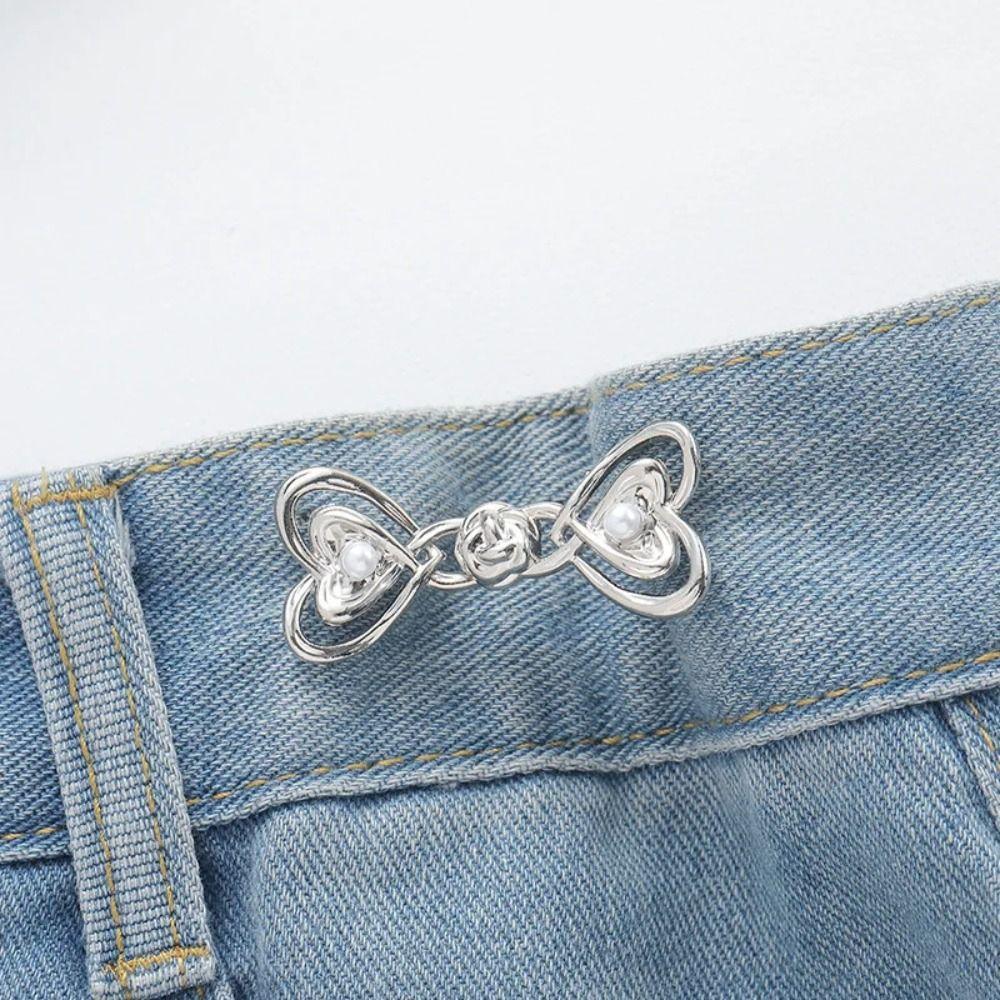 Chinese Knot Love Button Tightener Button Clasps Jean Buttons for Loose Jeans Party