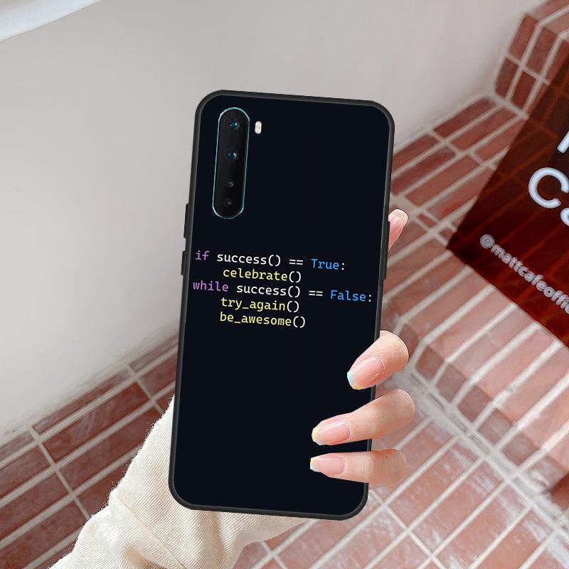 The Code design programmer Case For OnePlus 15 13 12 11 10T 13T 10R 12R 13R OnePlus Nord 5 CE 2 3 4 Lite N20 N30 Cover