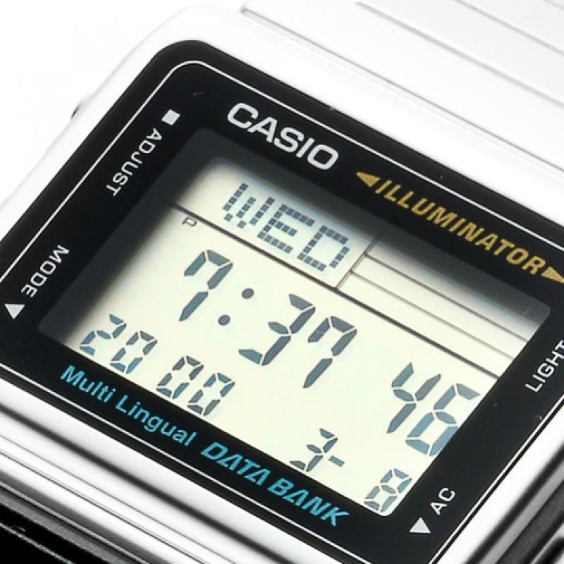 Casio Dbc 611 1df Dbc 611 1 Databank Цифровые Квадратные Винтажные Ретро Телемо Общественные Металлические Часы