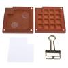 Portable Watercolor Palette 15 Grids Mini Tiny Small Paint Palette with Metal Clip for Painting
