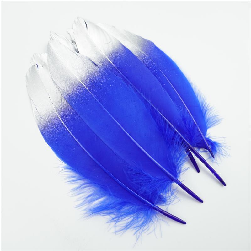 10 шт. Золотое гусиное перо 15-20 см Серебряные лебяжьи перья Аксессуары для ловца снов DIY Создание украшений Перо Праздничные украшения