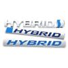 3D металлическая наклейка HYBRID для автомобиля, эмблема для гибридного логотипа Prius Camry Crown Auris Rav4s S-MAX Fusion Explorer Limited