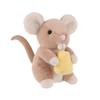 Apricot Lamb Cheese Rat Plush Toy for Soft and Cute Fluffy Cheese Rat for Girls and 15cm Kids, Boys,