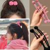 1 Pc/2 Pcs High Ponytail Rubber Bands Hair Band Elastic Head Rope for Women Scrunchies Hair Tie Knotted Hair Ropes Hair Accessories