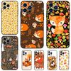 Осенние Листья Падающий Лис Чехол Для iPhone 11 12 13 14 15 16 Pro Max Mini X XR XS Max 7 8 Plus Мягкая Задняя Крышка