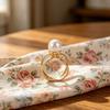Faux Pearl Scarf Ring Silk Scarf Slide T-shirt Tie Clip Stylish Slide Ring