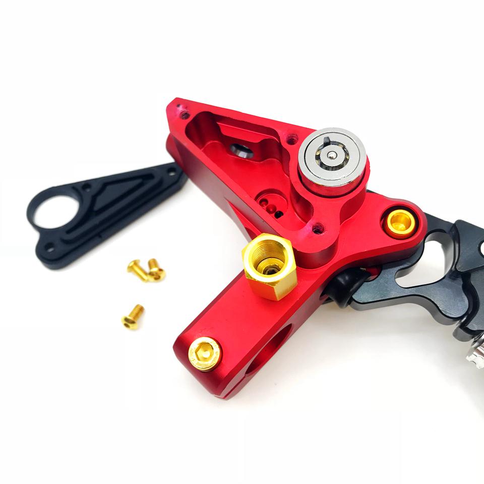CNC clutch handle hydraulic brake pump with Brake safety lock master cylinder lever universal motorcycle 22mm grip diameter