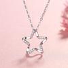 Stars Haunt Diamond Necklace Korean Version Simple Pendant Niche Design Clavicle Chain ins Wind