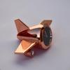 Aeroplane Table Clock Showpiece - Metal Airplane Clock for Office Desk, Study Table - Gift for Men, Women, Boys, Pilot, Airforce Person (Copper)