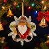Рождественская плюшевая кукла, подвесное украшение на дверь, милый венок снеговика/Деда Мороза для стены